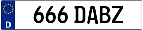 Trailer License Plate